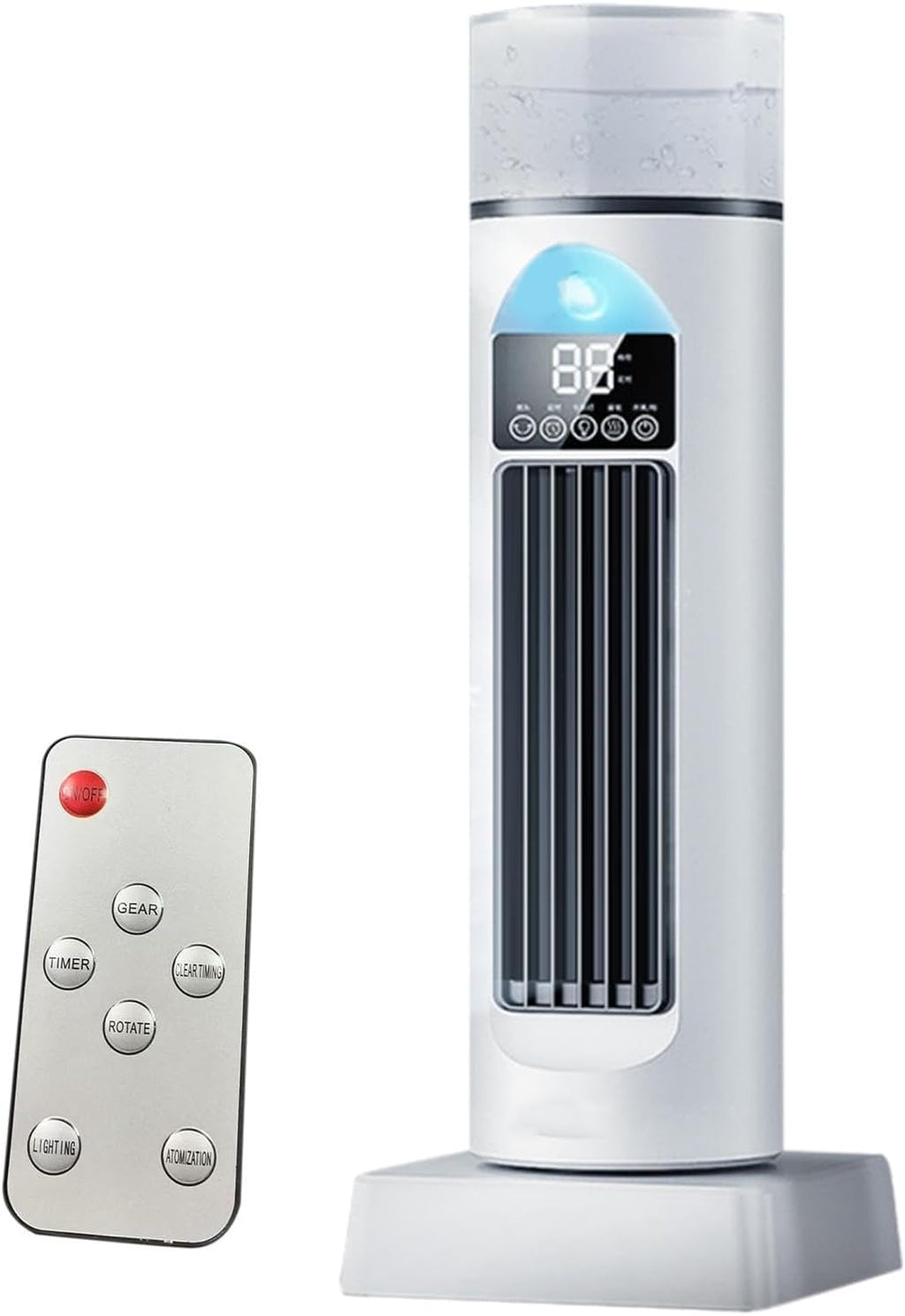  Ventilateur De Climatisation – Ventilateurs De Refroidissement Qui Soufflent De L'air Froid, Climatiseur Portable Avec Télécommande, Humidificateur Par évaporation Silencieux Pour Chambre à Coucher