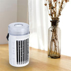  DieffematicKTY Climatiseur Mobile Mini Air Conditioner Color Changing Night Light Desktop Cooler Humidifier Fan