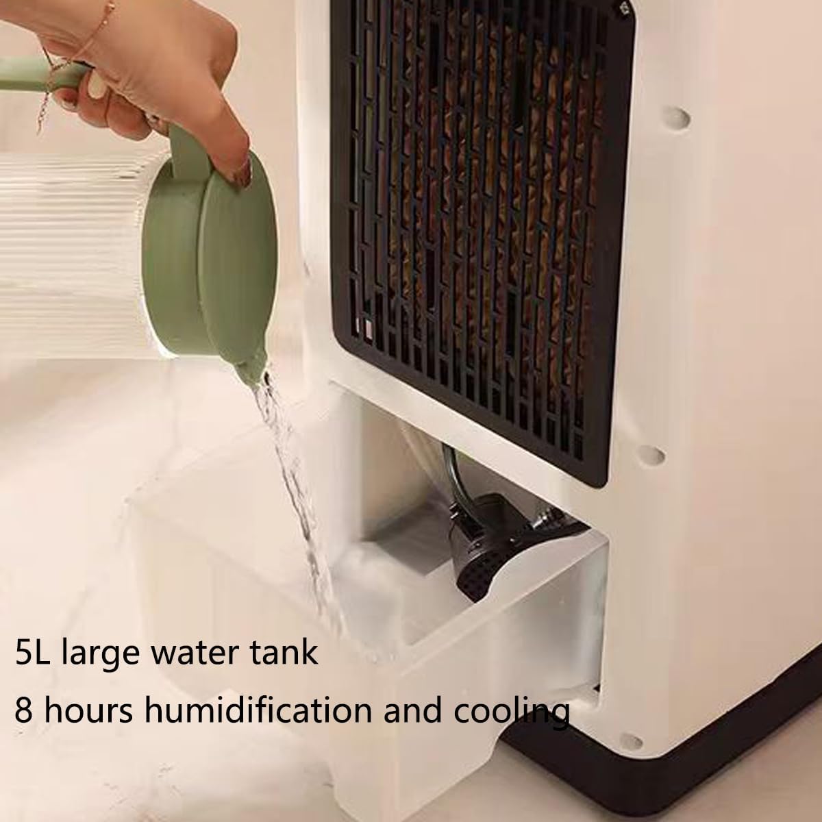  Climatiseur Portable 12 000 Btu Avec Télécommande, Classe Énergétique A, Refroidissement Et Chauffage Par Évaporation, Ventilateur Chauffant Et Rafraîchissant Mobile