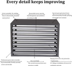 GENERIC Housse De Protection En Aluminium, Pompe à Chaleur Extérieure, étagère De Plantes Pour Jardin, Housse De Protection Pour Climatiseurs Extérieurs, Résistante Aux Intempéries Et Durable
