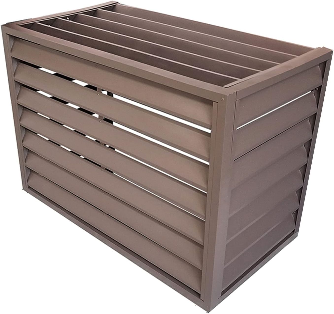 GENERIC Housse En Alliage D'aluminium Pour Climatiseur Extérieur/intérieur - Clôture De Pompe à Chaleur - Protection Durable Et Résistante Aux Intempéries Pour La Maison Et Le Jardin