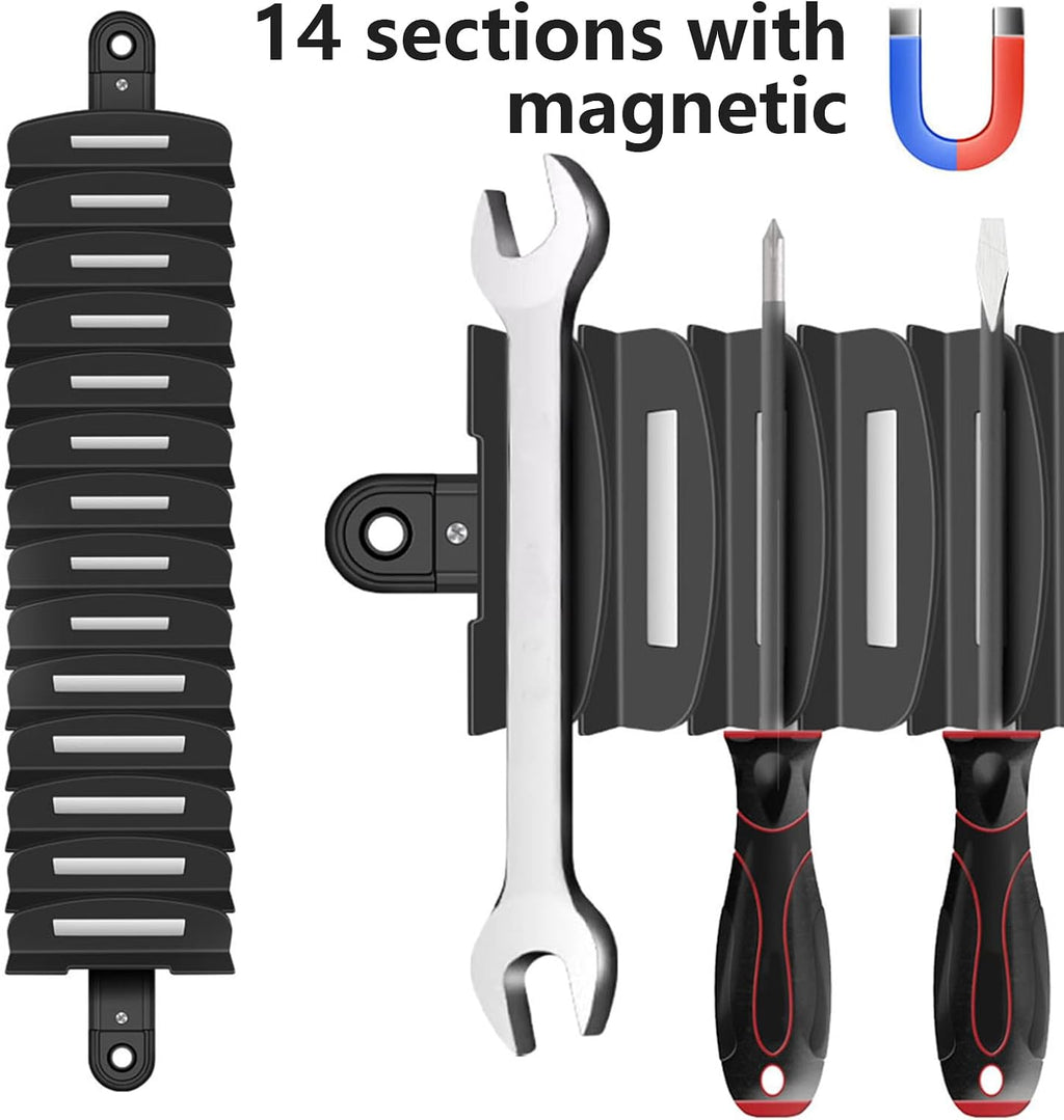  Générique Porte-Clés à Outils - Plateau De Rangement Pour Outils Avec Support Aimanté,Support Réglable Pour Atelier Garage Et