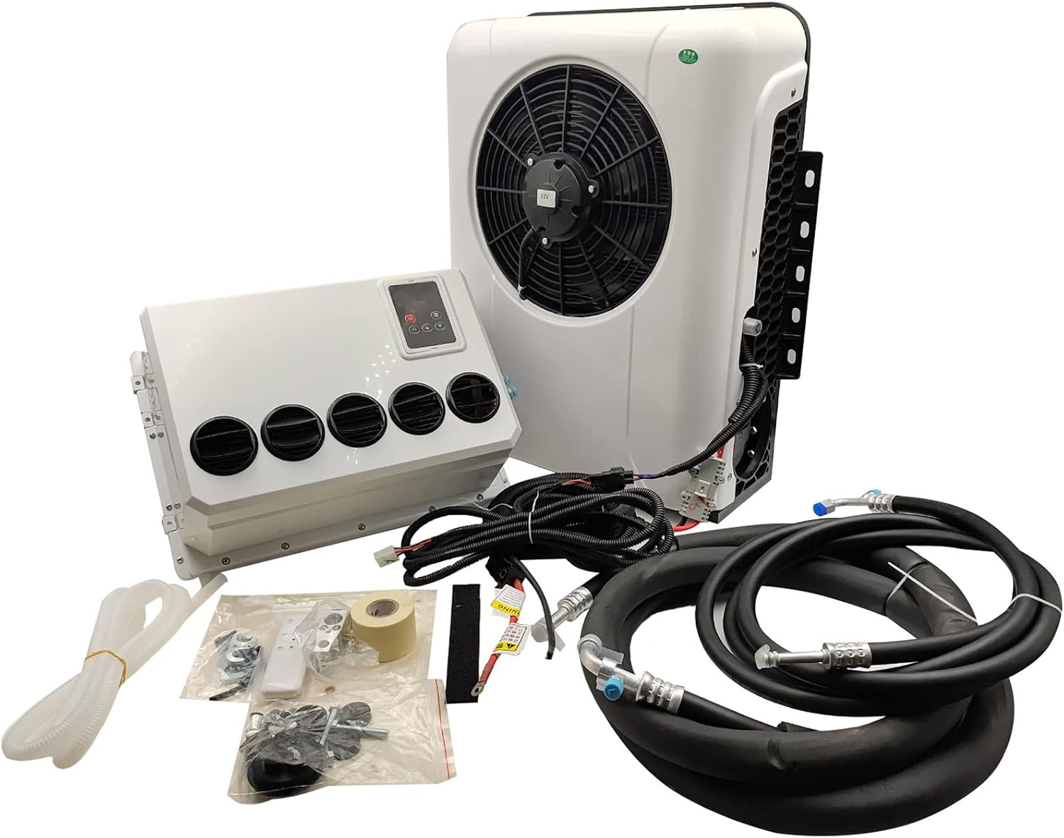 GENERIC Climatiseur Pour Véhicule Récréatif 12 V 6600 BTU | 100 % électrique Pour Camping-cars, Camions, Camionnettes | Solution De Refroidissement écoénergétique
