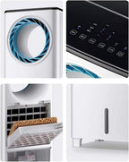  Climatiseur Portable Pour La Maison, Avec Télécommande, Silencieux, Ventilateur/humidificateur/purificateur D'air Mobile Pour La Maison, Le Bureau Ou La Chambre.