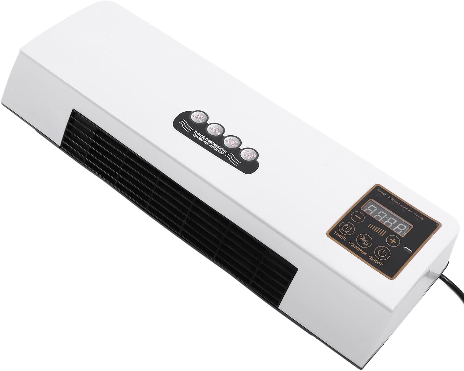 GENERIC Climatiseur Mural, Machine De Chauffage Murale Réglable, Mini Mobile à Faible Bruit Pour L'intérieur Et L'extérieur (Prise UE 110‑240 V 220V)