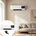  Générique Ventilateur Mural Avec Télécommande, Système De Climatisation, Climatiseur Mural Réversible Split, Prise, Climatiseur Sans Unité Extérieure Pour Maison,Chambre à Coucher, Salon