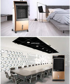 GENERIC Climatiseur Portable Refroidisseur Climatiseur Mobile Sans Tuyau Et Chaud Deux Climatisation De L'eau Réfrigération Verticale Maison Mobile Climatiseur Avec Ventilateur Télécommandé Approprié