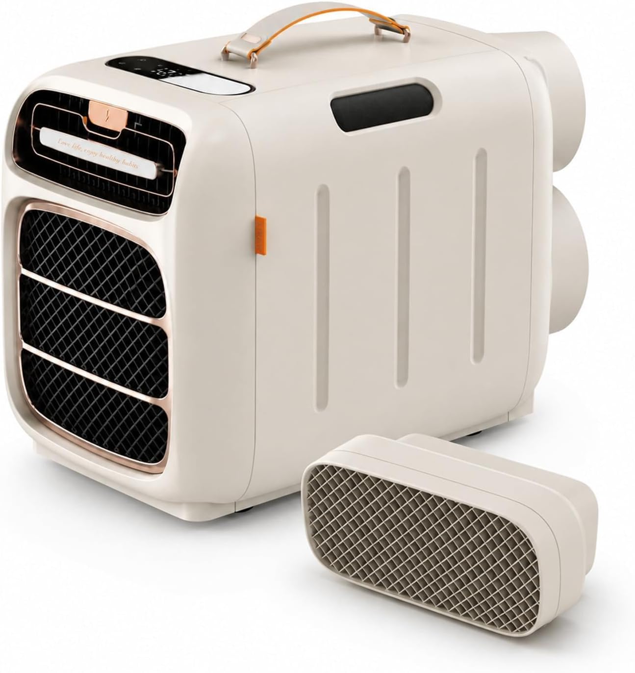  Climatiseur De Tente Portable, Climatisation Pour Camping Cooling&Heating | Compresseur 5000 BTU, Double Tuyau, Refroidissement 3s, Pour 5-10m², Basse Consommation 420W, Silencieux 45dB