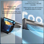 GENERIC Ventilateur Climatiseur Portable Avec Charge Sans Fil, Refroidissement Instantané, Aucune Installation Requise Pour Usage Domestique Et Extérieur