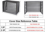 GENERIC Couvertures De Climatiseur En Aluminium Robuste, Boucliers De Condensateur Central AC, Protection De Pompe à Chaleur CVC, Boîtiers En Aluminium Toutes Saisons