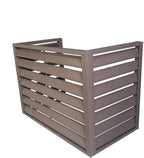GENERIC Mini Housse De Protection Pour Climatiseur En Aluminium Et Pompe à Chaleur, Réduction Du Bruit, Design Marron, Parfait Pour Une Utilisation En Extérieur, Support De Plantes D'étagère