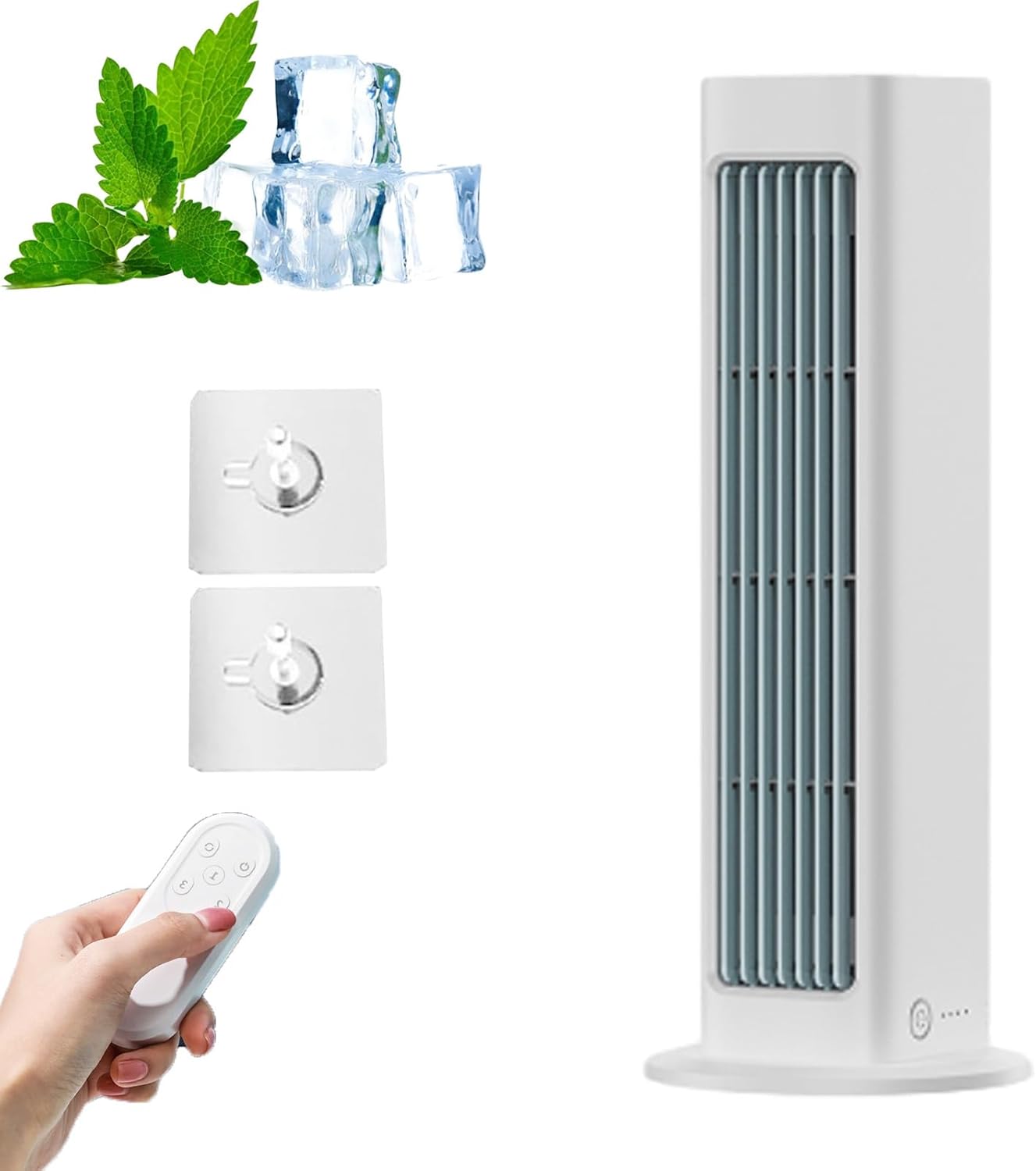  Breezamax, Breeze Max Ac, Climatiseur Portable Silencieux, Combat Instantanément La Chaleur Et L'humidité Brûlantes, Petit Et Compact, Refroidissement Par Vent élevé à Fixation Murale