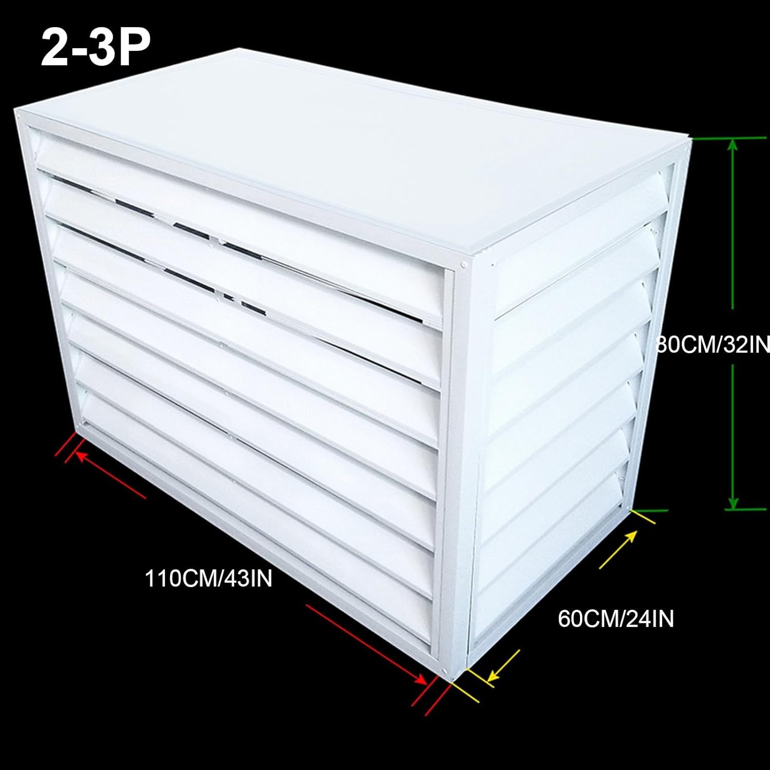  Mini Housse De Climatiseur Fendue En Aluminium Pour Unités Extérieures, Protection Complète De L'hiver, Couleur Blanche, Utilisation En Intérieur Et En Extérieur