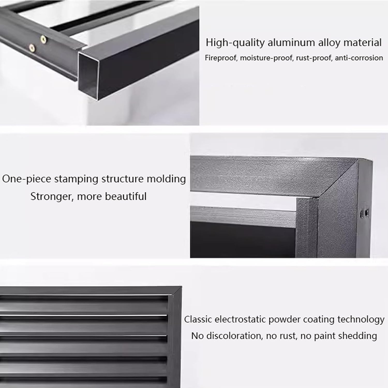 GENERIC Housse De Climatiseur D'extérieur Résistante Aux Intempéries – Protection En Aluminium Pour Pompe à Chaleur Décorative Et Réduction Du Bruit Pour Une Utilisation Durable