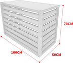 GENERIC Housse De Protection Pour Climatiseur Extérieur - Clôture Pour Unité De Climatisation - Pour Une Utilisation En Intérieur Et En Extérieur - Résistante Aux Intempéries - Design élégant Et Durable