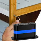  Porte-Clés Allen - Support En L Pour Clés,Étagère Antidérapante à Libération Rapide Pour Atelier Garage Établi Cart à Outils Plombier Charpentier Technicien