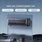  Mini Climatiseur Portable Pour Petite PièCe, Mini Refroidisseur D'Unité Ac Sans Conduit, Refroidisseur Sans FenêTre Avec Ventilateur TéLéCommandé Pour La Cuisine Et La Chambre à Coucher,White