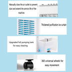 GENERIC Climatiseur Portable Avec 3 Vitesses, Oscillation à 90°, Minuterie 8 H, Réservoir De 9 L, Rafraîchisseur D'air Par évaporation Avec Télécommande, Ventilateur Et Humidificateur Pour La Maison