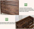 GENERIC Housse De Protection En Bois Massif Pour Climatiseur - Grille De Protection Pour Climatiseurs Et Pompes à Chaleur - Écran Décoratif D'extérieur