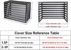 GENERIC Housse De Climatiseur D'extérieur En Aluminium Et Housse De Pompe à Chaleur Pour Mini Unités Séparées, Blanc Plat, Réduction Du Bruit, étagère Pour Plantes, Protection Contre Les Intempéries Pour
