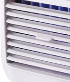  Ventilateur De Climatiseur Portable, Mini Climatiseur 3 Vitesses, Refroidisseur D'air Personnel Avec Humidificateur Pour Chambre, Bureau, Bureau, Camping (Bleu)