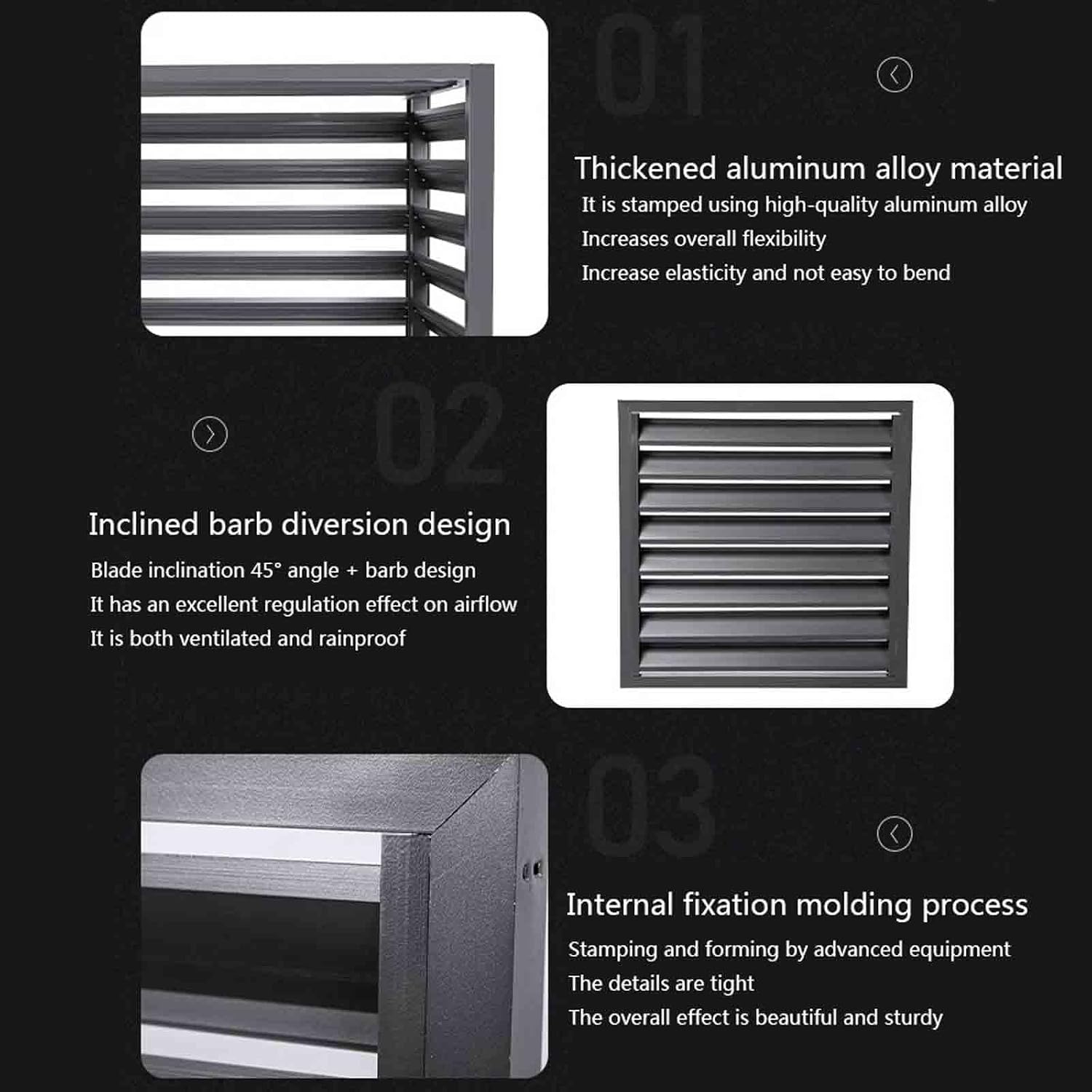 GENERIC Housse De Climatiseur D'extérieur Résistante Aux Intempéries – Protection En Aluminium Pour Pompe à Chaleur Décorative Et Réduction Du Bruit Pour Une Utilisation Durable