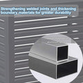  Housse De Protection Pour Climatiseur En Aluminium, écran De Confidentialité Extérieur, Séparateur D'espace à Persiennes Autoportant, Assemblage Facile, Protection De L'u