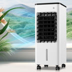 GENERIC Climatiseur Portable Avec 3 Vitesses, Oscillation à 90°, Minuterie 8 H, Réservoir De 9 L, Rafraîchisseur D'air Par évaporation Avec Télécommande, Ventilateur Et Humidificateur Pour La Maison
