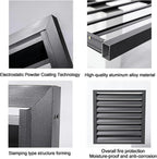  Écran De Clôture Pour Climatiseur, Housse En Aluminium Pour Climatiseur Et Pompe à Chaleur, Housse Pour Mini-climatiseur Split Pour Unités Extérieures, étagère De Rangem