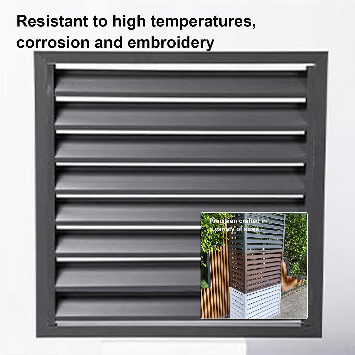 GENERIC Housse De Protection En Aluminium Pour Climatiseur Extérieur - Réduction Du Bruit - Étanche à La Poussière Et à L'eau - Idéale Pour Toutes Les Conditions Météorologiques