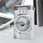  Ventilateur De Climatisation, AC Personnel | Les Ventilateurs AC Qui Soufflent De L'froid Pour La Chambre Avec Un Flux D'puissant | Lumière De Nuit à 7 Couleurs, Humidificateur De Bureau Inclinable à