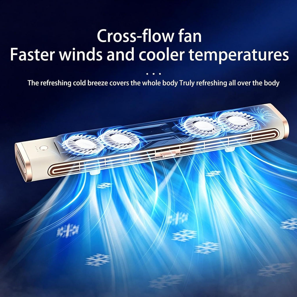  Mini Climatiseur Portable - Mini Appareil USB Rechargeable Portable Sans Pale | Ventilateur De Climatisation - Pour Chambre Maison Voiture Camping Extérieur Intérieur Voyage Camping-car Garage Atelier