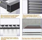 GENERIC Mini Housse De Climatiseur Fendue En Aluminium Pour Unités Extérieures, Protecteur De Pompe à Chaleur Résistant Aux Intempéries, Design élégant Marron Plat, Idéal Pour Une Utilisation En Intérieur