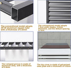 GENERIC Mini Housse De Protection En Aluminium Pour Climatiseur Extérieur - Clôture De Protection Pour Climatiseurs - Matériau Résistant Aux Intempéries - Utilisation En Intérieur/extérieur - Finition Plate