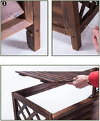  Housse Climatiseur Extérieur Couverture,Couvercle De Climatiseur En Bois Cadre De Support De Climatisation Extérieur Couvercle De Radiateur, Couvercle De Climatiseur Rustique Support De Plante En