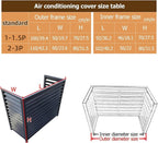  Écran De Clôture Pour Climatiseur, Housse En Aluminium Pour Climatiseur Et Pompe à Chaleur, Housse Pour Mini-climatiseur Split Pour Unités Extérieures, étagère De Rangem