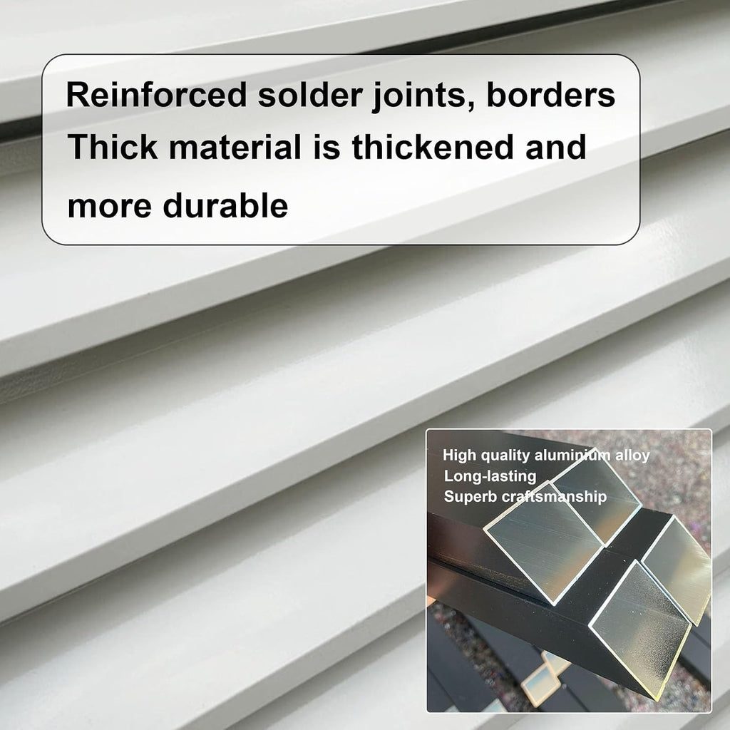 GENERIC Housse De Protection En Aluminium Pour Pompe à Chaleur Pour Climatiseur, Mini Unité De Climatisation, Protection Contre Les Intempéries Pour Unités Extérieures