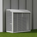  Housse De Protection Pour Climatiseur Mini-Split, Protection Extérieure En Aluminium, Compatible Avec Les Climatiseurs 1-3 P, Résistant Aux Intempéries Et Design élégant