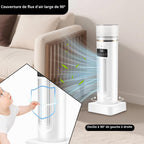  Mini Climatiseur Mobile, Refroidisseur D'air à 6 Niveaux Avec Réservoir D'eau De 100 Ml, Refroidissement Rapide 3S, Télécommande Sans Contact, Minuterie 6H, Humidificateur Pour Chambre à Coucher