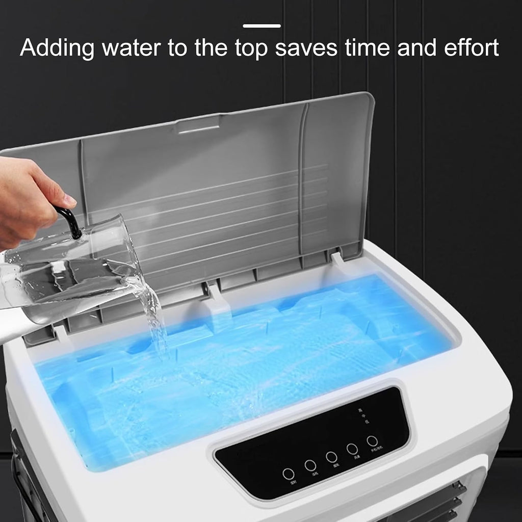 GENERIC Ventilateur De Refroidissement Par évaporation, Climatiseur Mobile 200 W à 3 Vitesses, Réservoir D'eau De 55 L Et 4 Compartiments à Glace, Idéal Pour La Maison, Le Bureau