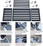GENERIC Housse De Protection En Aluminium Pour Climatiseur Extérieur Et Support De Fleurs, Grille De Protection Pour Unités De Climatisation Et Pompes à Chaleur, Boîtier Autoportant Pour Poubelle Ou Unité De