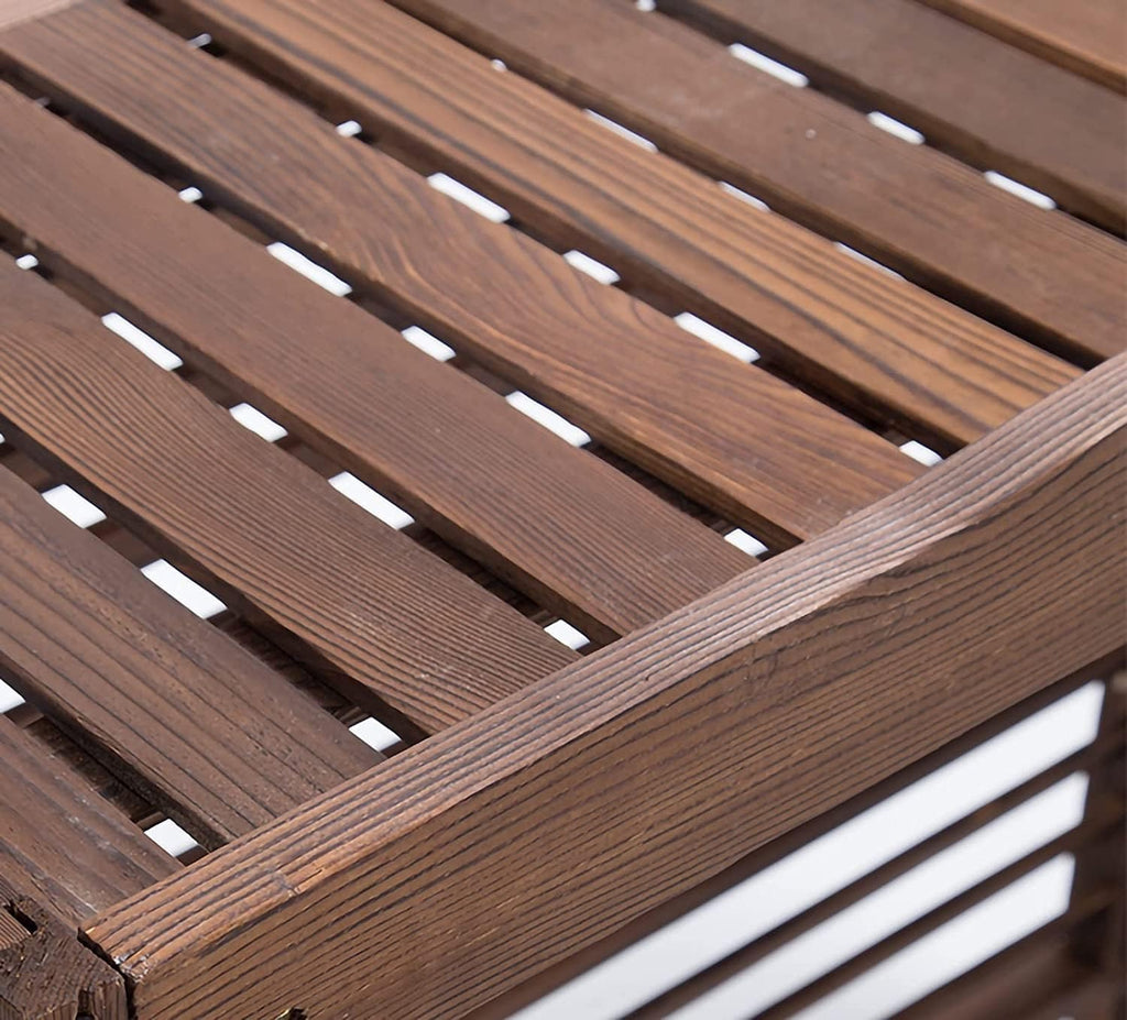  Climatiseur Extérieur Écran De Clôture Support De Fleur De Couverture De Climatiseur En Bois, Clôtures D'écran De Confidentialité De Climatisation Cachées Robustes Avec Conception À Persiennes, For Un