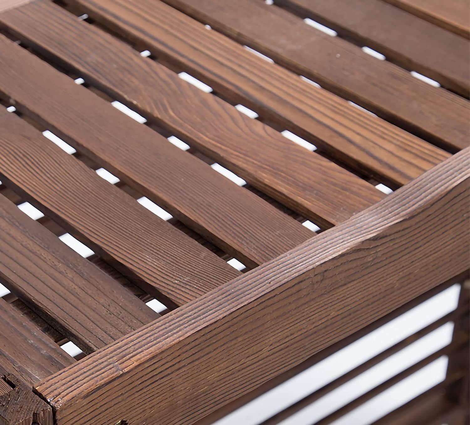  Climatiseur Extérieur Écran De Clôture Support De Fleur De Couverture De Climatiseur En Bois, Clôtures D'écran De Confidentialité De Climatisation Cachées Robustes Avec Conception À Persiennes, For Un