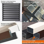  Housse De Protection Pour Climatiseur D'extérieur En Aluminium, Résistante Aux Intempéries Pour Unités Extérieures, Bouclier AC Et Pompe à Chaleur, Design De Clôture