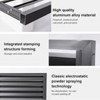 GENERIC Mini Housse De Climatiseur Fendue En Aluminium Pour Unités Extérieures, Protecteur De Pompe à Chaleur Résistant Aux Intempéries, Design élégant Marron Plat, Idéal Pour Une Utilisation En Intérieur