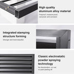 GENERIC Mini Housse De Protection En Aluminium Pour Climatiseur Extérieur - Clôture De Protection Pour Climatiseurs - Matériau Résistant Aux Intempéries - Utilisation En Intérieur/extérieur - Finition Plate
