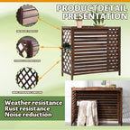 GENERIC Support De Séparation En Bois Pour Climatiseur Extérieur (96 X 40 X 89 Cm) – Housse élégante Résistante Aux Intempéries Pour Améliorer L'esthétique Et La Protection De La Maison.