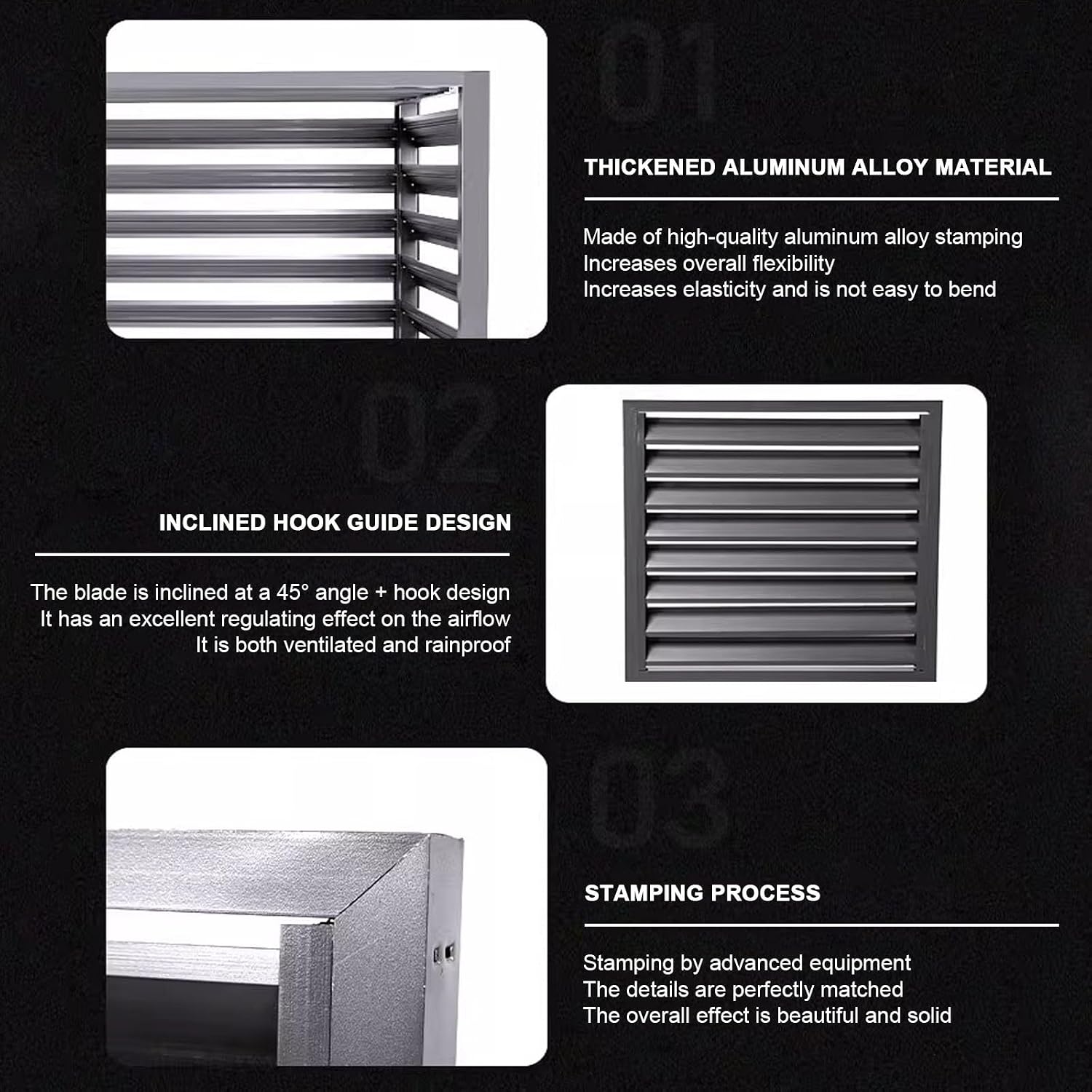 GENERIC Housse En Aluminium Pour Climatiseur Avec Bouclier De Pompe à Chaleur - Protection Extérieure - Résistante Aux Intempéries - Gris - 110 X 60 X 80 Cm - Design Durable Et élégant
