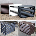 GENERIC Housse De Protection Extérieure En Aluminium Pour Climatiseur – Protection Contre Les Intempéries Pour Unités Centrales De Climatisation – Bouclier Décoratif Pour Unités Extérieures Et Design élégant
