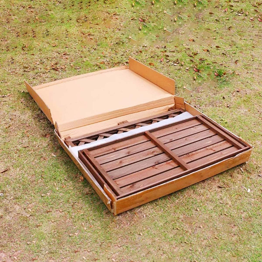 GENERIC Housse En Bois Massif Pour Climatiseur – Grille Décorative Pour Climatiseurs Et Unités De Pompe à Chaleur Améliore L'esthétique Et La Protection De La Maison